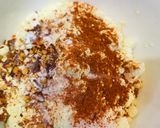 A picture of step 1 of Papri chaat.