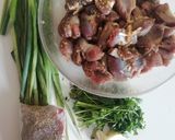 A picture of step 1 of Dominican braised gizzards#gizzardcontenst.