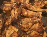 A picture of step 2 of Korean crispy baked chicken wings.