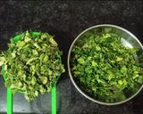 A picture of step 1 of Gujarati Methi Thepla (Fenugreek Flatbread).
