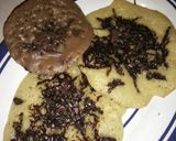 Foto langkah ke 5 dari resep Chewy Brown (teflon) Cake with chocolate toping.