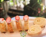 Hình bước làm 5 của món Baumkuchen kiểu Nhật