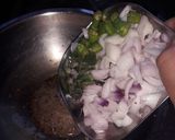 A picture of step 7 of Dhokla made with rice flour and besan.