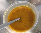 Une image de l'étape 11 de Salade de riz vert au jambon, concombre, poivrons, tomates et olives noires.