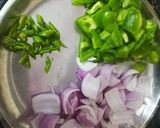 A picture of step 1 of Chilli Paneer.