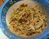 A picture of step 3 of Aloo tiki.