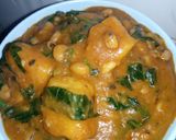 A picture of step 5 of Yam and beans portage.