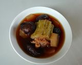 รูปขั้นตอนการทำที่ 3 ของ 2020 10.มะระยัดไส้กับน้ำซุปแบบก๋วยเตี๋ยวไก่