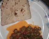 Masala bhindi with chapati recipe step 10 photo