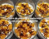 Foto del paso 10 de la receta: Postre de Plátanos y Melocotón con Crema de Té Matchá
