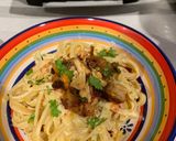 A picture of step 7 of Creamy chicken pasta.
