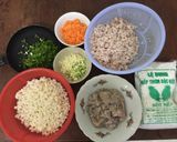 Hình bước làm 2 của món Bánh ít trần tôm thịt
