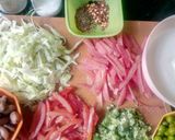 A picture of step 1 of Mexican salad in Indian style.