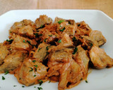 Foto del paso 7 de la receta: Berenjenas y champiñones en salsa de cacahuete