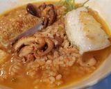 Foto del paso 16 de la receta Arroz caldoso con Pescado, Pulpitos y Calamar
