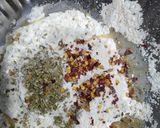 A picture of step 1 of Jain Stuffed bread sticks.