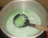 Foto langkah ke 3 dari resep Puding Tape Ketan Hijau.