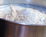 A picture of step 2 of Oats & Walnut Pancakes with Mango-Cashew Cream.