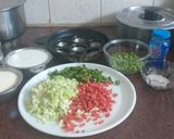 A picture of step 1 of उडीप्पम.