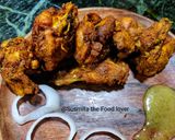 A picture of step 7 of Chicken pakoda.