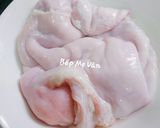 Hình bước làm 1 của món Bao tử hầm tiêu