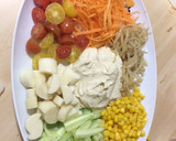 Foto del paso 1 de la receta: Ensalada de humus con crudités
