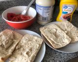 Foto del paso 1 de la receta: Sándwich de jamón y verduras