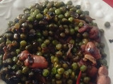 Guisantes salteados con chistorra