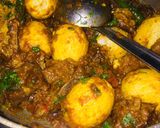 A picture of step 5 of Mix egg and mutton biryani with smokey flavour.