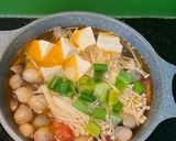 Hình bước làm 3 của món Lẩu nấm chay