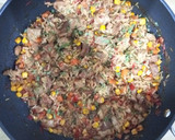 Foto del paso 5 de la receta: Arroz con secreto ibérico macerado en soja, naranja y salsa de ostras con verduritas al Wok