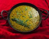 A picture of step 3 of Masala moong curry.