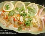 รูปขั้นตอนการทำที่ 3 ของ หมึกไข่นึ่งมะนาว