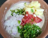 A picture of step 4 of Vegetable Chaat.