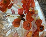 A picture of step 1 of Creamy tomato pasta / meatballs.