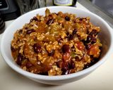 A picture of step 5 of Turkey Sage Chili.