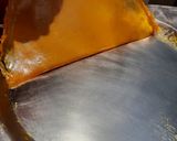 A picture of step 5 of Aam Papad or Mango Fruit Leather Sun-dried.