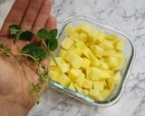 Foto del paso 6 de la receta: 🥔♨️ Papas al microondas ♨️ 3 versiones: puré, a las finas hierbas y crunchy ♨️🥔