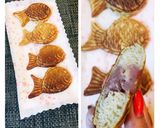 Hình bước làm 6 của món Bánh Cá Taiyaki nhân hoa Anh Đào "Sakura paste"🌸-🌸