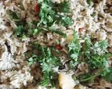 A picture of step 6 of Pudina rice.