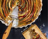 Spiral vegetables quiche mainly from the peels...for a colourful life 😆😉✌🏽 রেসিপির ধাপ 9 ছবি