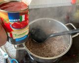 Foto langkah ke 4 dari resep Chili Con Carne (sup tomat dengan isian daging giling dan cabai).