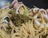 普羅旺斯青醬海鮮蘆筍義大利麵的食譜步驟4照片