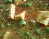A picture of step 4 of Matar paneer vegetable.