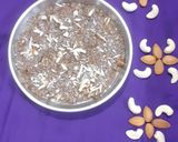 A picture of step 3 of Puffed Rajgara shira.
