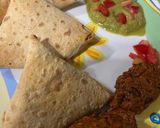 A picture of step 7 of Burrito with Guacamole.