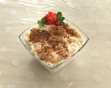 A picture of step 2 of Poha curd with honey and fruits.