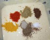 A picture of step 1 of Dahi phulki.