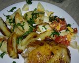 Foto del paso 6 de la receta: Pollo al horno con papas al horno