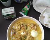 Cara Membuat Lontong Sayur labu siam tempe ayam dan telur 3